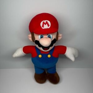 Nintendo Super Mario Bros. 12” Mario Stuffed Plush Game Character Toy